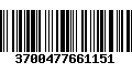 Código de Barras 3700477661151