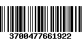 Código de Barras 3700477661922