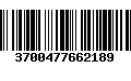 Código de Barras 3700477662189