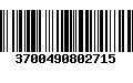 Código de Barras 3700490802715