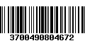 Código de Barras 3700490804672