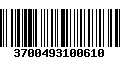 Código de Barras 3700493100610