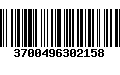 Código de Barras 3700496302158