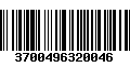 Código de Barras 3700496320046