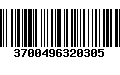 Código de Barras 3700496320305