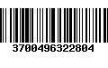 Código de Barras 3700496322804