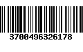 Código de Barras 3700496326178