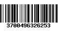 Código de Barras 3700496326253