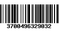 Código de Barras 3700496329032