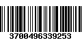 Código de Barras 3700496339253