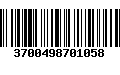 Código de Barras 3700498701058