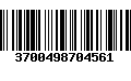 Código de Barras 3700498704561