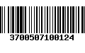 Código de Barras 3700507100124