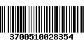 Código de Barras 3700510028354