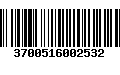 Código de Barras 3700516002532