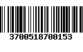 Código de Barras 3700518700153