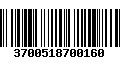 Código de Barras 3700518700160