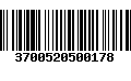 Código de Barras 3700520500178