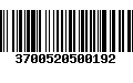 Código de Barras 3700520500192