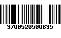 Código de Barras 3700520500635