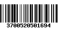 Código de Barras 3700520501694