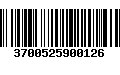 Código de Barras 3700525900126