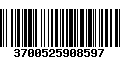 Código de Barras 3700525908597