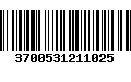 Código de Barras 3700531211025