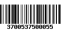 Código de Barras 3700537500055