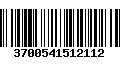 Código de Barras 3700541512112