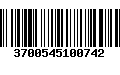 Código de Barras 3700545100742