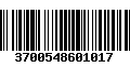 Código de Barras 3700548601017