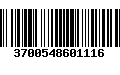 Código de Barras 3700548601116