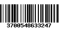 Código de Barras 3700548633247