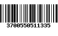 Código de Barras 3700550511335