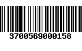 Código de Barras 3700569000158