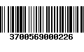 Código de Barras 3700569000226