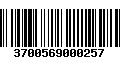 Código de Barras 3700569000257