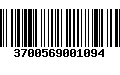 Código de Barras 3700569001094