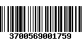 Código de Barras 3700569001759