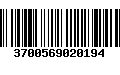 Código de Barras 3700569020194