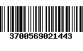 Código de Barras 3700569021443