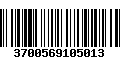 Código de Barras 3700569105013