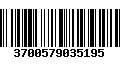 Código de Barras 3700579035195