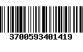 Código de Barras 3700593401419