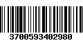 Código de Barras 3700593402980