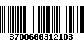 Código de Barras 3700600312103