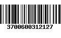 Código de Barras 3700600312127