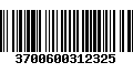 Código de Barras 3700600312325