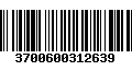 Código de Barras 3700600312639